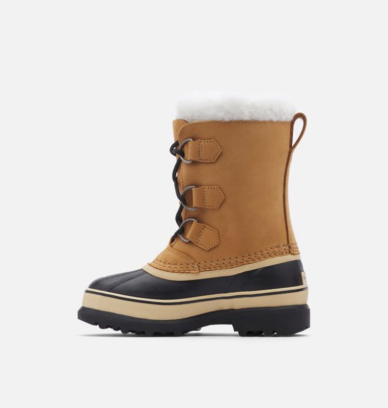 Sorel Youth Caribou™ - Kids Snow Boots Brown/Black - 201967VNI